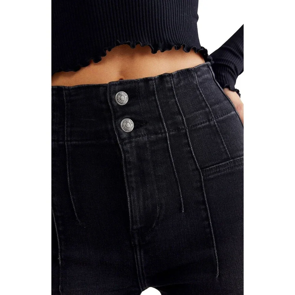 Free People We The Free Jayde Crop Flare Jeans Size 33 New